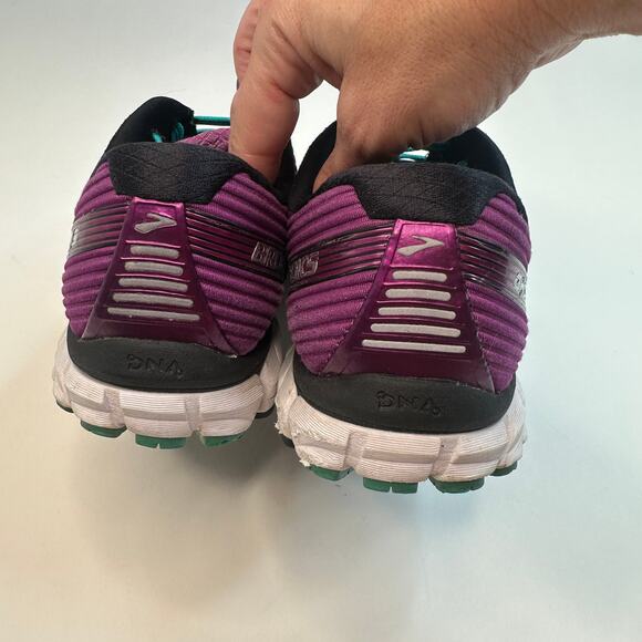 Brooks Ghost 8 Black Sparkling Grape Sneaker - Picture 5 of 7